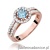 Pierścionek W087 Topaz 0,50ct różowe złoto