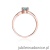 Pierścionek W094 Topaz 0,65ct różowe złoto