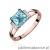 Pierścionek W103 Topaz 1,40ct różowe złoto