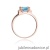 Pierścionek W103 Topaz 1,40ct różowe złoto