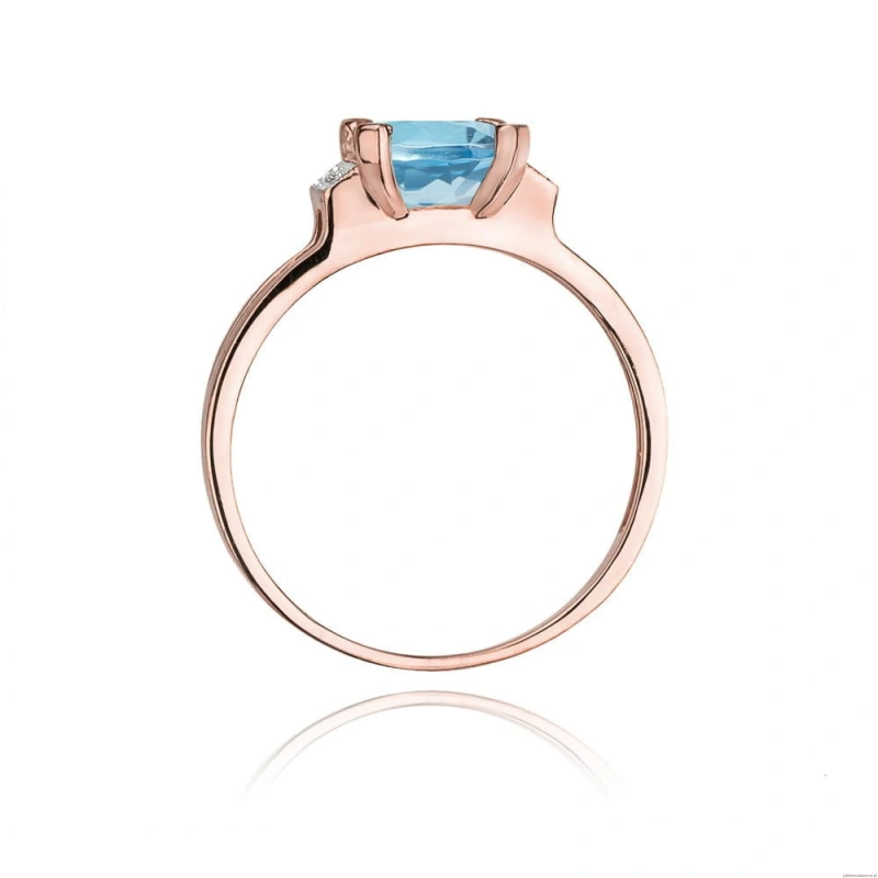 Pierścionek W103 Topaz 1,40ct różowe złoto