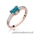 Pierścionek W105 Topaz 0,65ct różowe złoto