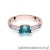 Pierścionek W105 Topaz 0,65ct różowe złoto