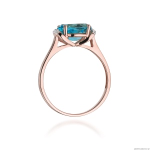 Pierścionek W148 Topaz 1,70ct różowe złoto
