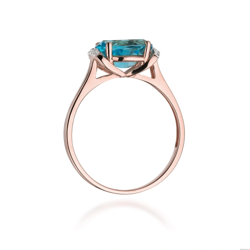 Pierścionek W148 Topaz 1,70ct różowe złoto