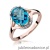 Pierścionek W150 Topaz 3,00ct różowe złoto