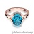 Pierścionek W150 Topaz 3,00ct różowe złoto