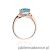 Pierścionek W150 Topaz 3,00ct różowe złoto