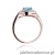 Pierścionek W274 Topaz 0,80ct różowe złoto