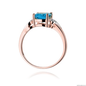 Pierścionek W400 Topaz 2,40ct różowe złoto