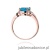 Pierścionek W400 Topaz 2,40ct różowe złoto