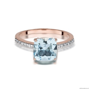 Pierścionek W511 Topaz 2,00ct różowe złoto