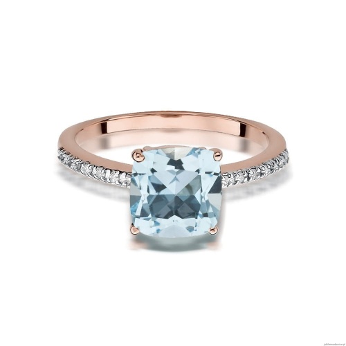 Pierścionek W511 Topaz 2,00ct różowe złoto