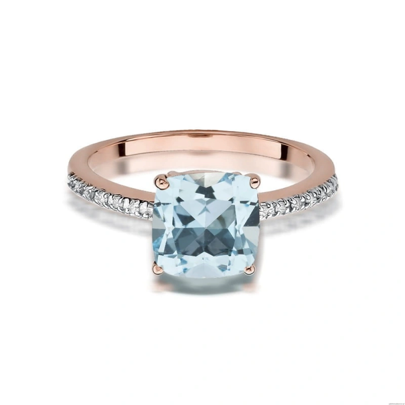 Pierścionek W511 Topaz 2,00ct różowe złoto
