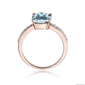 Pierścionek W511 Topaz 2,00ct różowe złoto