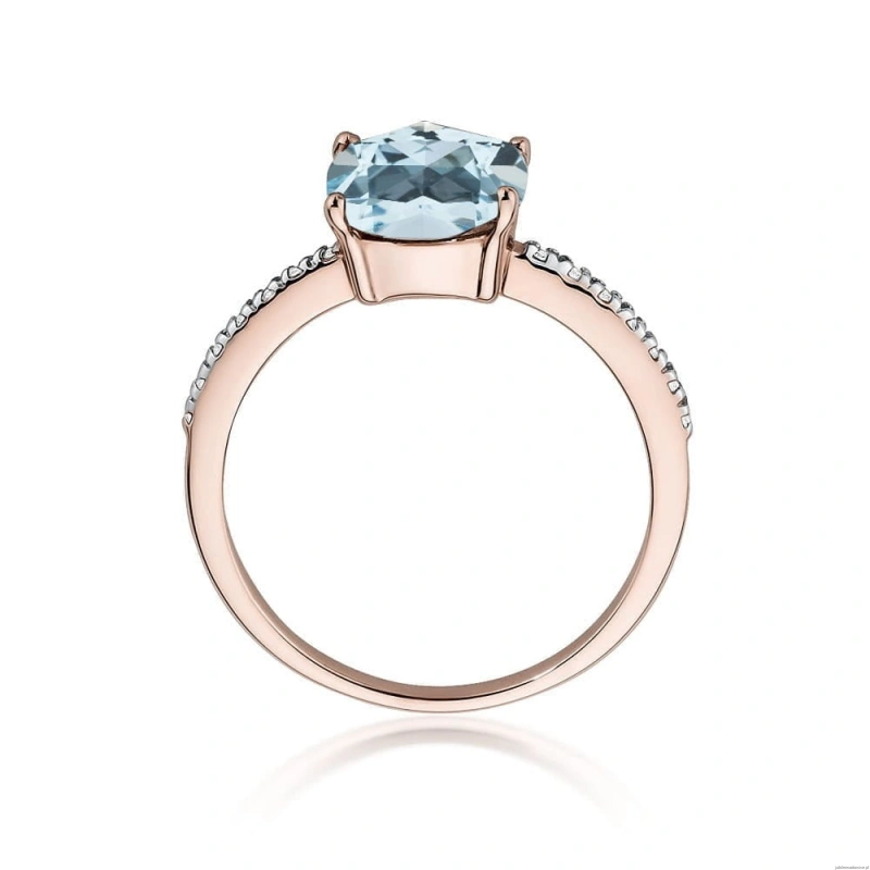 Pierścionek W511 Topaz 2,00ct różowe złoto
