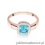 Pierścionek W514 Topaz 0,70ct różowe złoto