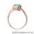Pierścionek W514 Topaz 0,70ct różowe złoto