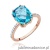 Pierścionek W527 Topaz 3,00ct różowe złoto