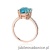 Pierścionek W527 Topaz 3,00ct różowe złoto