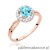 Pierścionek W538 Topaz 0,80ct różowe złoto