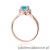 Pierścionek W538 Topaz 0,80ct różowe złoto
