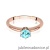 Pierścionek W557 Topaz 0,50ct różowe złoto