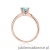 Pierścionek W557 Topaz 0,50ct różowe złoto