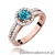 Pierścionek W087 Topaz London Blue 0,50ct różowe złoto