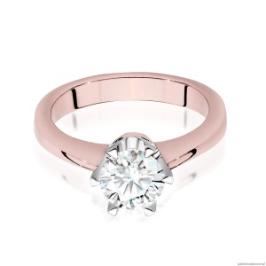 Pierścionek W220B Diament 1,00ct różowe złoto