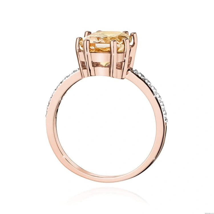 Pierścionek W527 Morganit 2,80ct różowe złoto