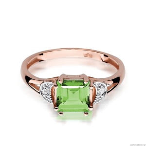 Pierścionek W040B Oliwin 1,10ct różowe złoto