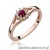 Pierścionek W185 Rubin 0,15ct różowe złoto