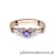 Pierścionek W414 Tanzanit 0,15ct różowe złoto