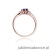 Pierścionek W0076 Tanzanit 0,50ct różowe złoto