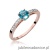 Pierścionek W066 Topaz 0,50ct różowe złoto