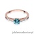 Pierścionek W066 Topaz 0,50ct różowe złoto