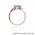 Pierścionek W040B Topaz 1,40ct różowe złoto