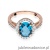 Pierścionek W080 Topaz 1,70ct różowe złoto