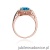 Pierścionek W080 Topaz 1,70ct różowe złoto