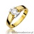 Pierścionek W320 Diament 0,50ct żółte złoto