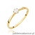 Pierścionek W579 Diament 0,15ct żółte złoto