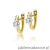 Kolczyki K0088 Diament 2 x 0,08ct żółte złoto