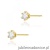 Kolczyki K0222BT Diament 2 x 0,08ct żółte złoto