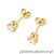 Kolczyki K0220 Diament 2 x 0,30ct żółte złoto