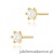 Kolczyki K0222 Diament 2 x 0,15ct żółte złoto
