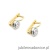 Kolczyki K0294 Diament 2 x 0,10ct żółte złoto
