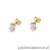 Kolczyki K0343 Diament 2 x 0,10ct żółte złoto