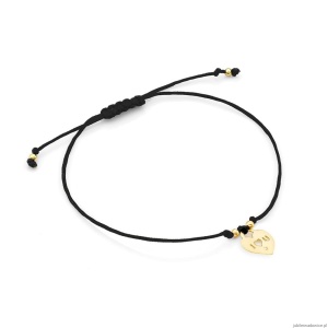 Bransoletka B010 z diamentami żółte złoto