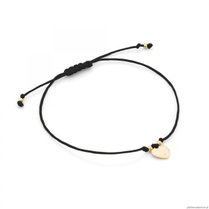 Bransoletka B012 z diamentami żółte złoto
